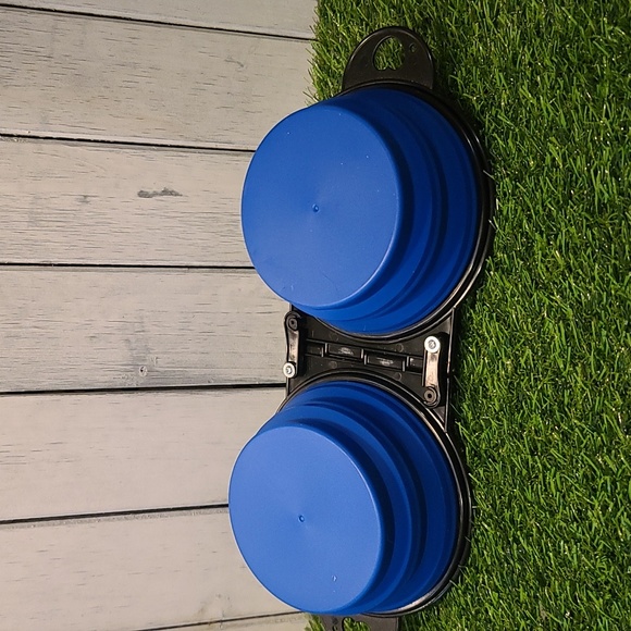 PET BOWL dual sided collapsing small pet travel bowl, asst colors *HP*HP* - Picture 5 of 13